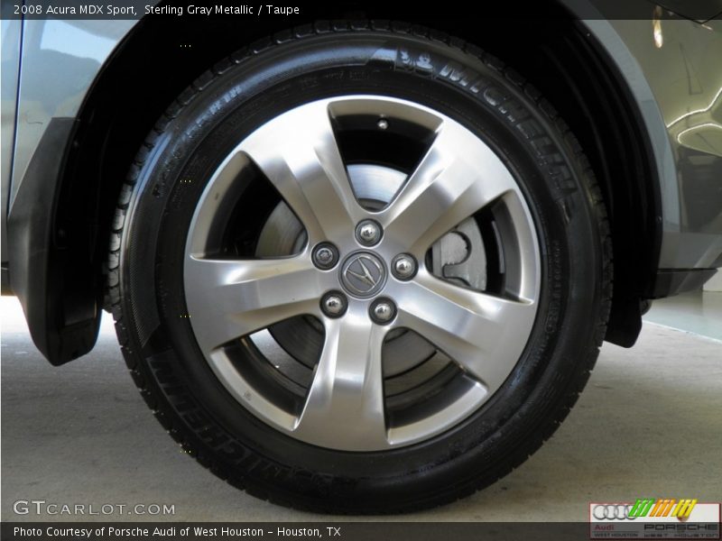 Sterling Gray Metallic / Taupe 2008 Acura MDX Sport