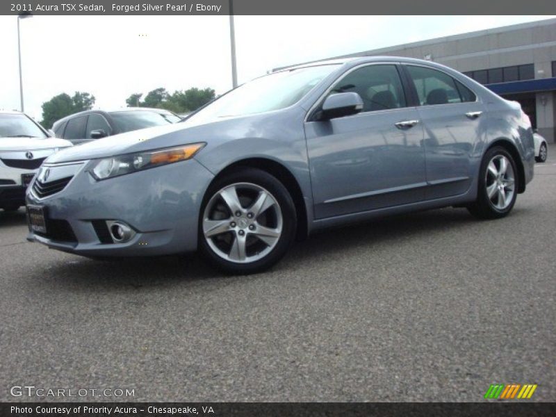Forged Silver Pearl / Ebony 2011 Acura TSX Sedan