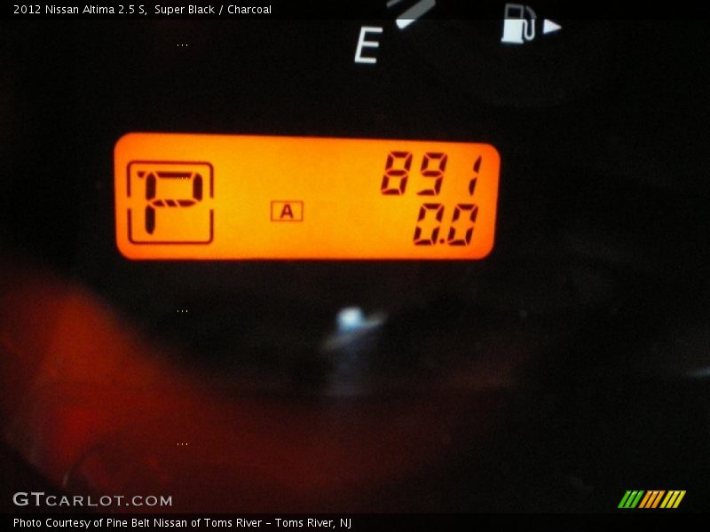 Super Black / Charcoal 2012 Nissan Altima 2.5 S
