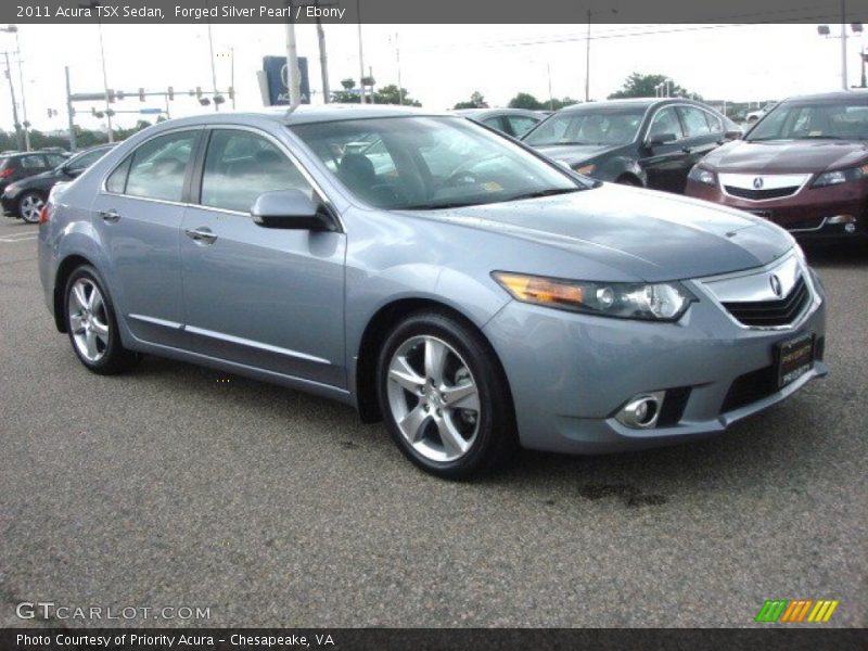 Forged Silver Pearl / Ebony 2011 Acura TSX Sedan