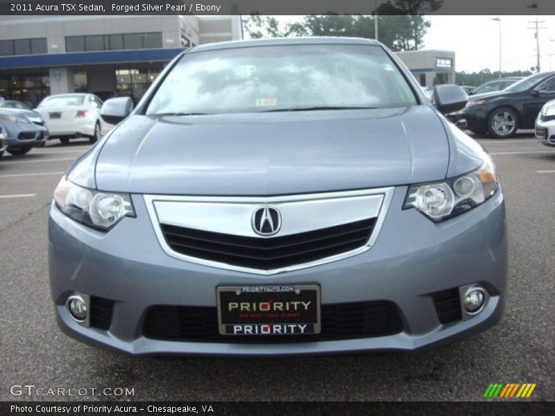 Forged Silver Pearl / Ebony 2011 Acura TSX Sedan