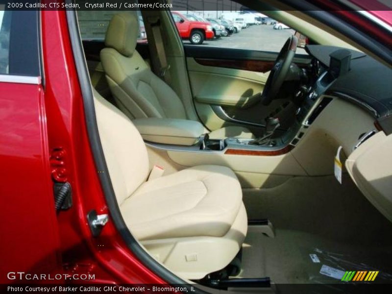 Crystal Red / Cashmere/Cocoa 2009 Cadillac CTS Sedan