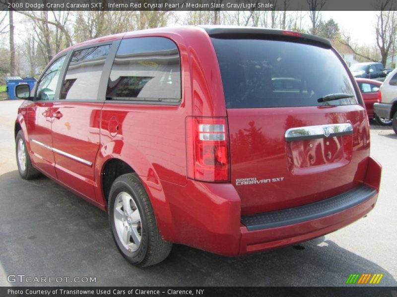 Inferno Red Crystal Pearl / Medium Slate Gray/Light Shale 2008 Dodge Grand Caravan SXT