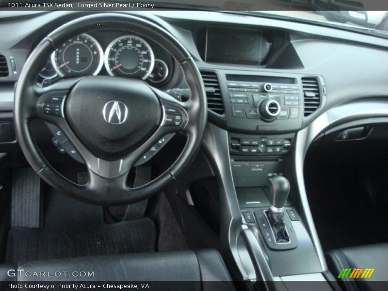 Forged Silver Pearl / Ebony 2011 Acura TSX Sedan