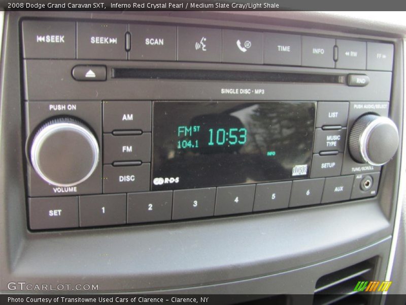 Inferno Red Crystal Pearl / Medium Slate Gray/Light Shale 2008 Dodge Grand Caravan SXT