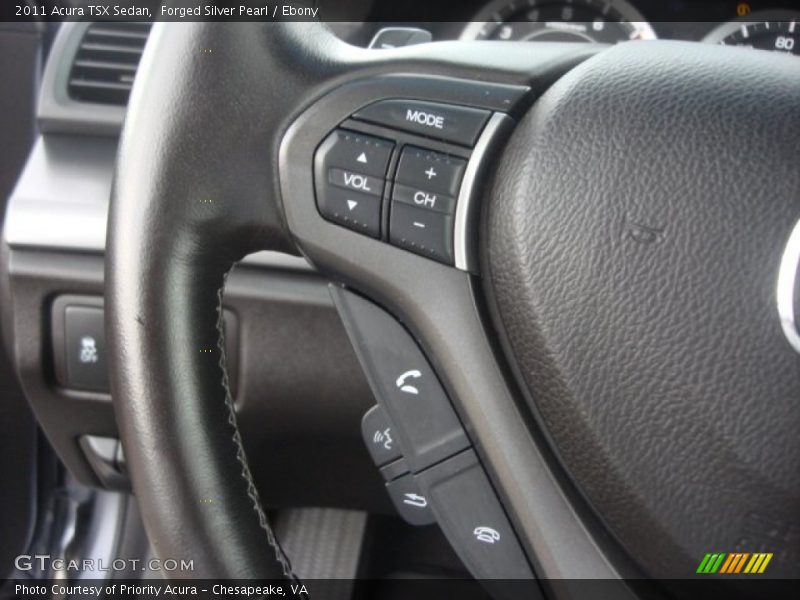 Forged Silver Pearl / Ebony 2011 Acura TSX Sedan