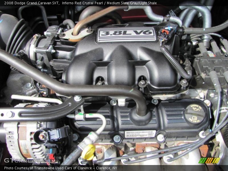 Inferno Red Crystal Pearl / Medium Slate Gray/Light Shale 2008 Dodge Grand Caravan SXT