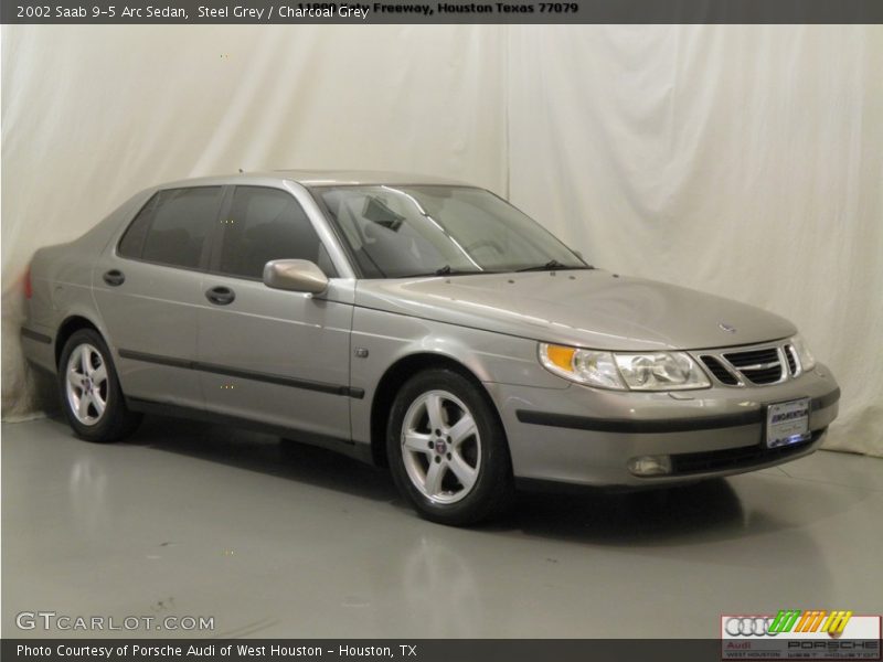 Steel Grey / Charcoal Grey 2002 Saab 9-5 Arc Sedan