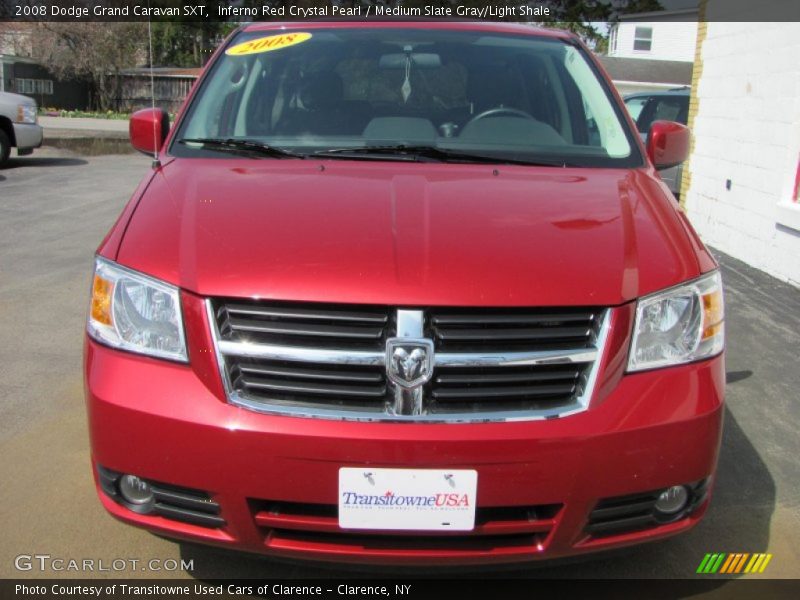 Inferno Red Crystal Pearl / Medium Slate Gray/Light Shale 2008 Dodge Grand Caravan SXT