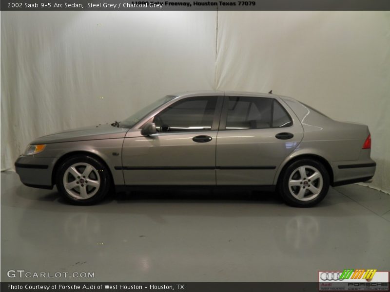 Steel Grey / Charcoal Grey 2002 Saab 9-5 Arc Sedan