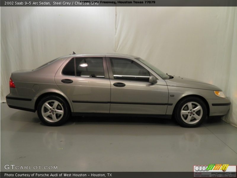 Steel Grey / Charcoal Grey 2002 Saab 9-5 Arc Sedan