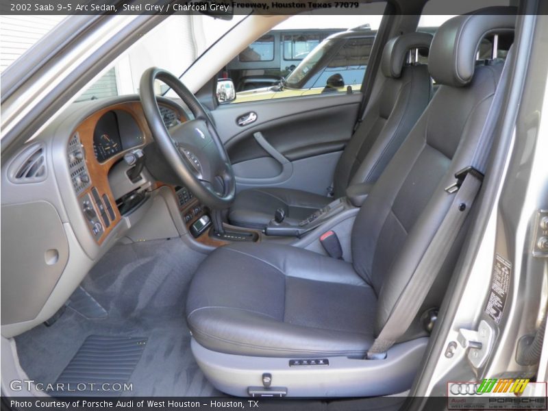 Steel Grey / Charcoal Grey 2002 Saab 9-5 Arc Sedan