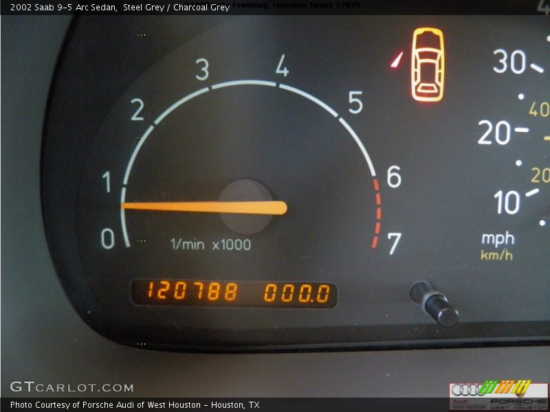 Steel Grey / Charcoal Grey 2002 Saab 9-5 Arc Sedan