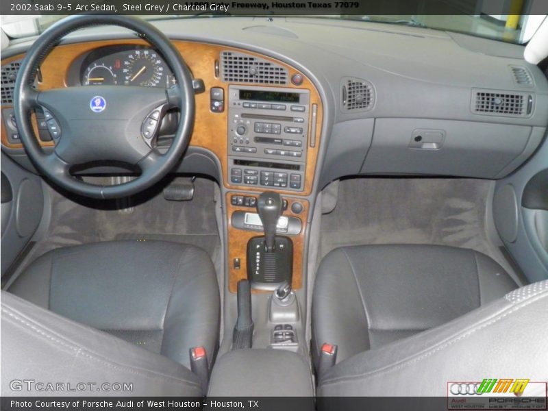 Steel Grey / Charcoal Grey 2002 Saab 9-5 Arc Sedan