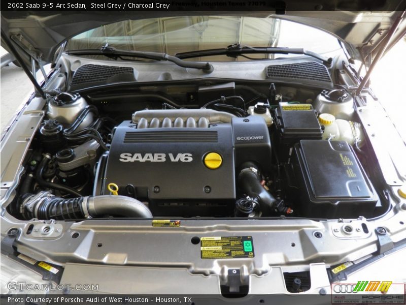 Steel Grey / Charcoal Grey 2002 Saab 9-5 Arc Sedan