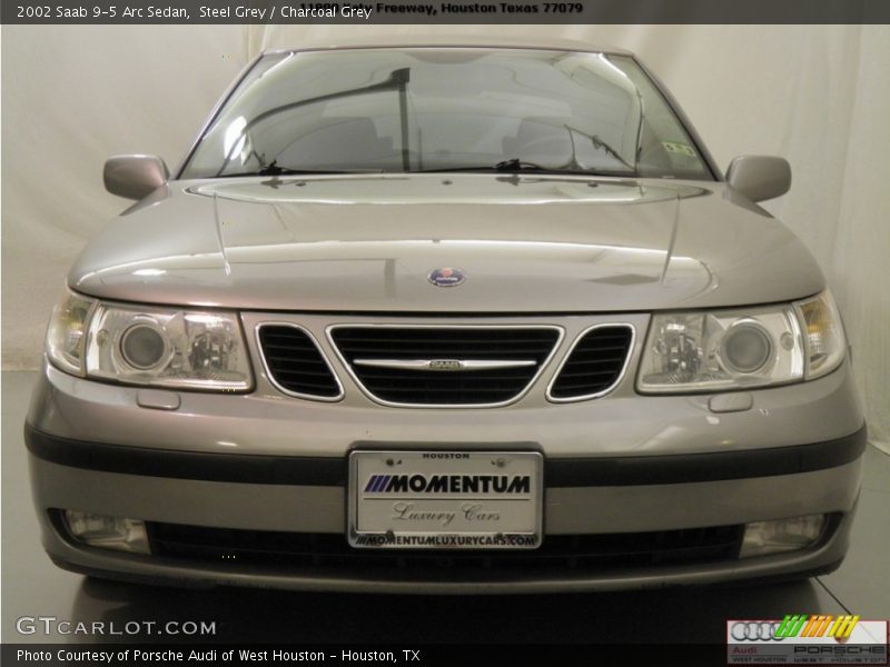 Steel Grey / Charcoal Grey 2002 Saab 9-5 Arc Sedan
