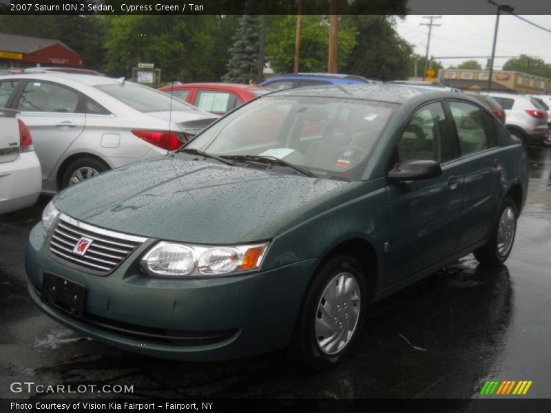 Cypress Green / Tan 2007 Saturn ION 2 Sedan