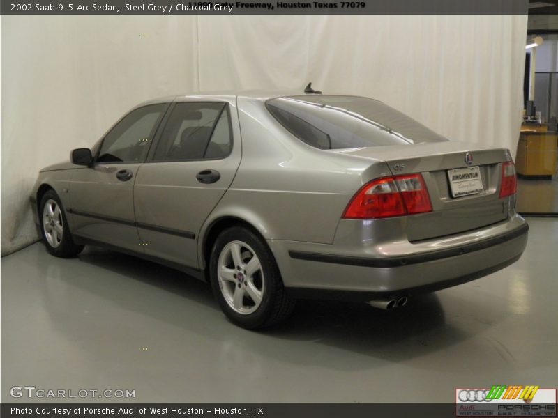 Steel Grey / Charcoal Grey 2002 Saab 9-5 Arc Sedan