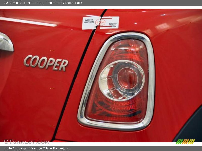 Chili Red / Carbon Black 2012 Mini Cooper Hardtop