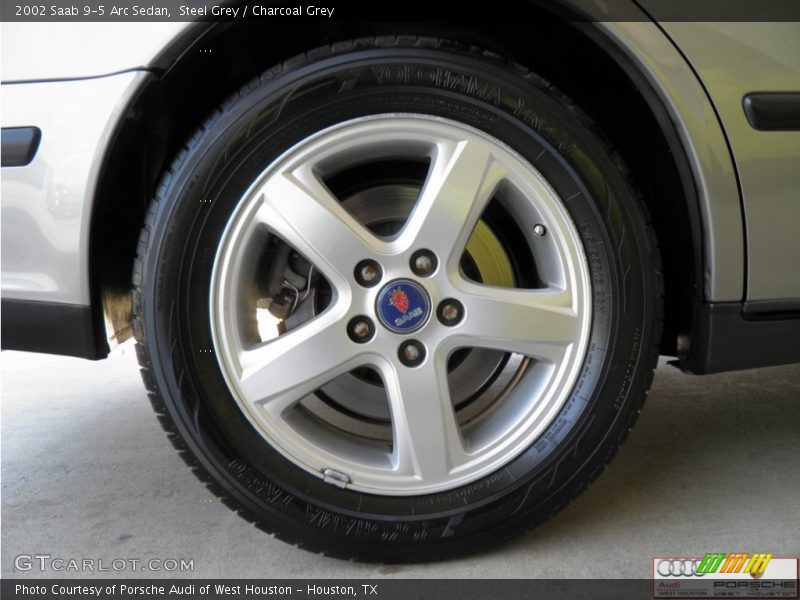 Steel Grey / Charcoal Grey 2002 Saab 9-5 Arc Sedan