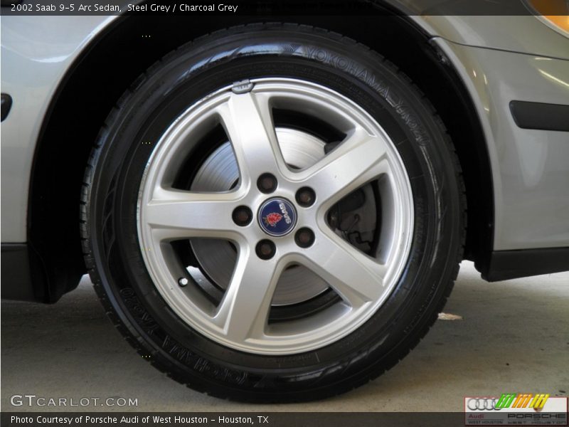 Steel Grey / Charcoal Grey 2002 Saab 9-5 Arc Sedan