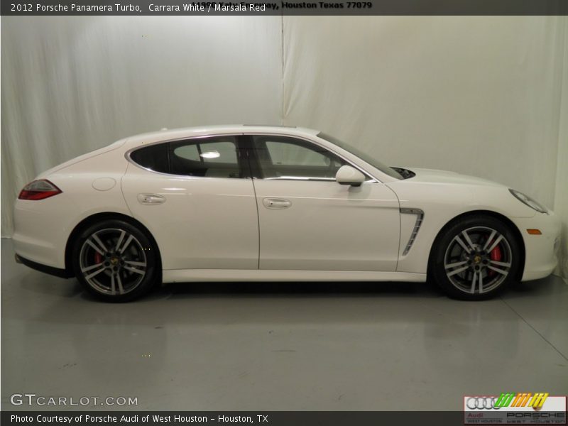Carrara White / Marsala Red 2012 Porsche Panamera Turbo