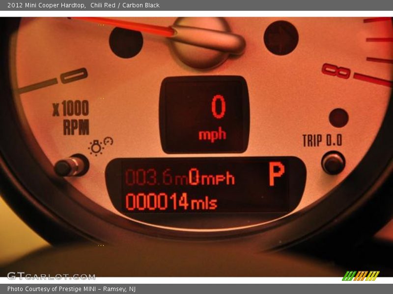 Chili Red / Carbon Black 2012 Mini Cooper Hardtop