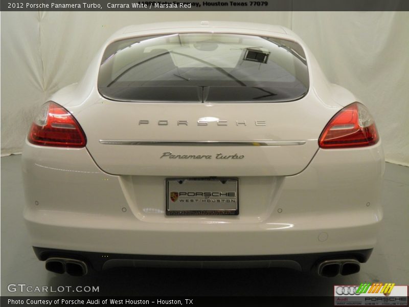Carrara White / Marsala Red 2012 Porsche Panamera Turbo