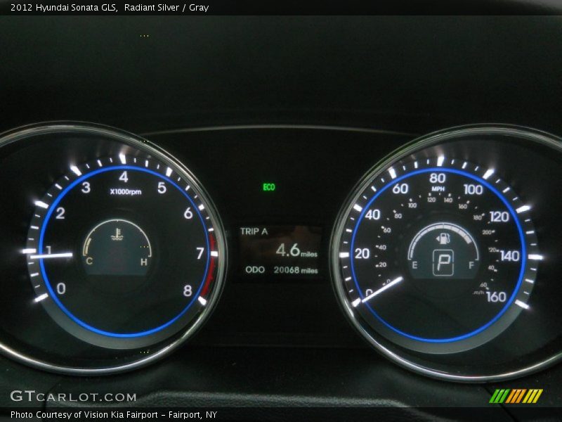 Radiant Silver / Gray 2012 Hyundai Sonata GLS