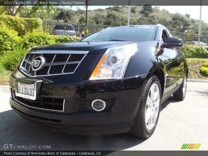 Black Raven / Ebony/Titanium 2010 Cadillac SRX V6