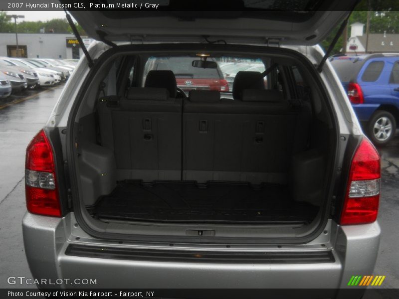 Platinum Metallic / Gray 2007 Hyundai Tucson GLS