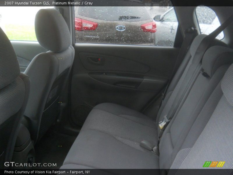 Platinum Metallic / Gray 2007 Hyundai Tucson GLS