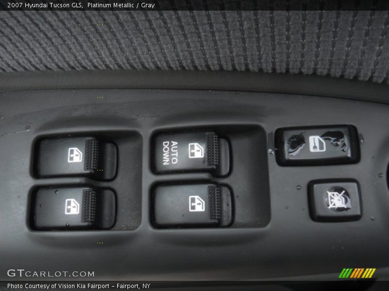 Platinum Metallic / Gray 2007 Hyundai Tucson GLS