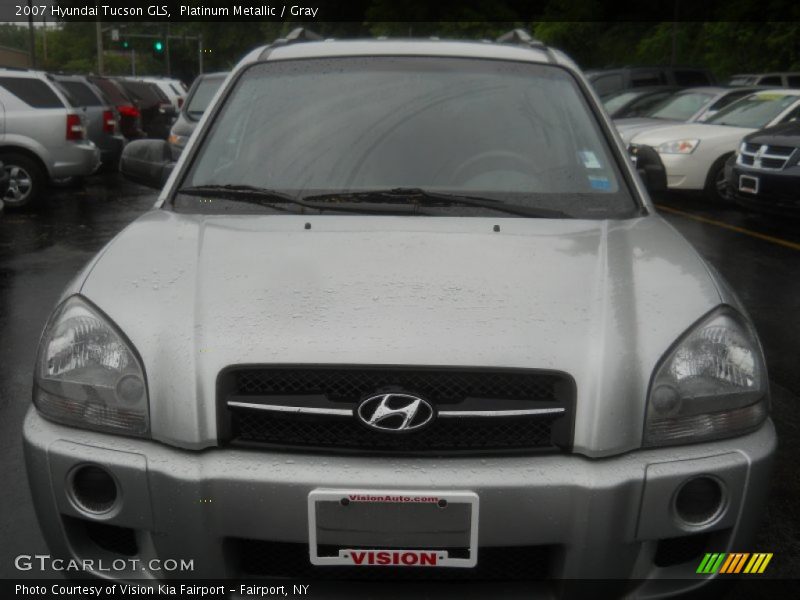 Platinum Metallic / Gray 2007 Hyundai Tucson GLS