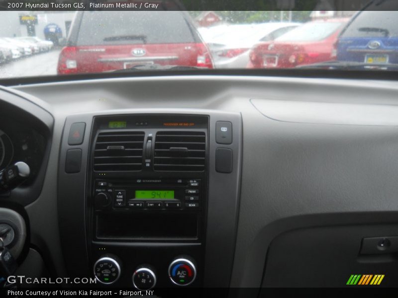 Platinum Metallic / Gray 2007 Hyundai Tucson GLS