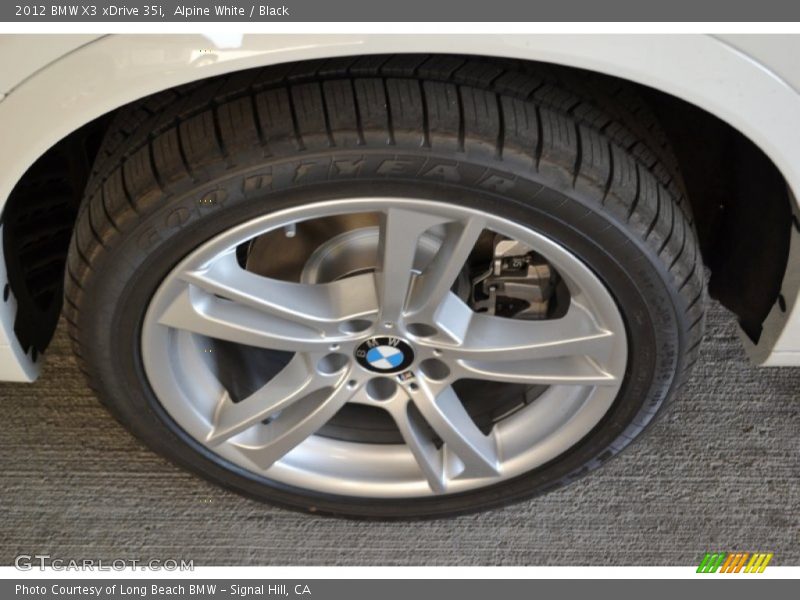 Alpine White / Black 2012 BMW X3 xDrive 35i
