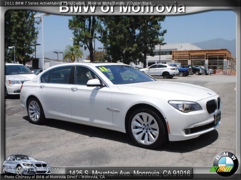 Mineral White Metallic / Oyster/Black 2011 BMW 7 Series ActiveHybrid 750Li Sedan