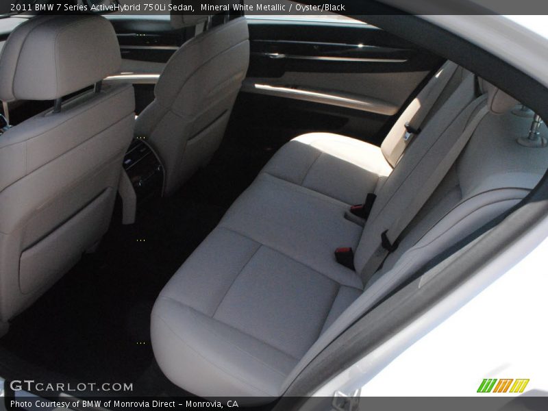 Rear Seat of 2011 7 Series ActiveHybrid 750Li Sedan