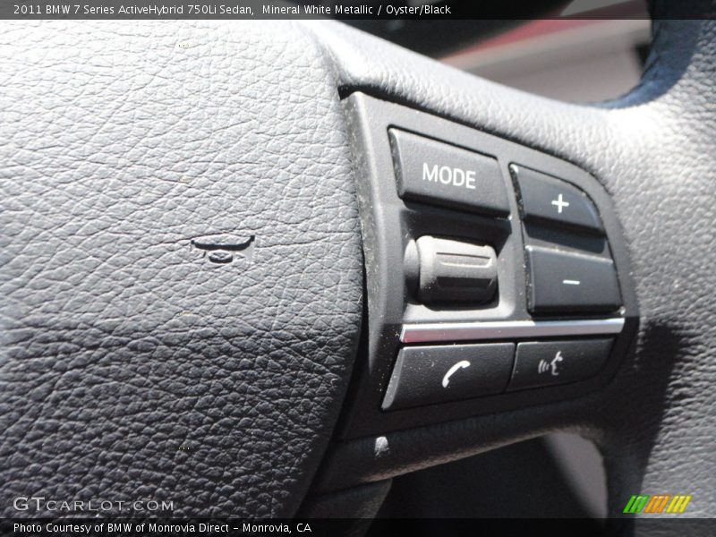 Controls of 2011 7 Series ActiveHybrid 750Li Sedan