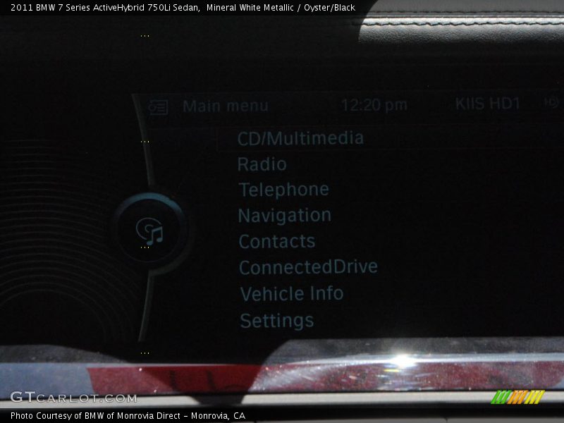 Mineral White Metallic / Oyster/Black 2011 BMW 7 Series ActiveHybrid 750Li Sedan