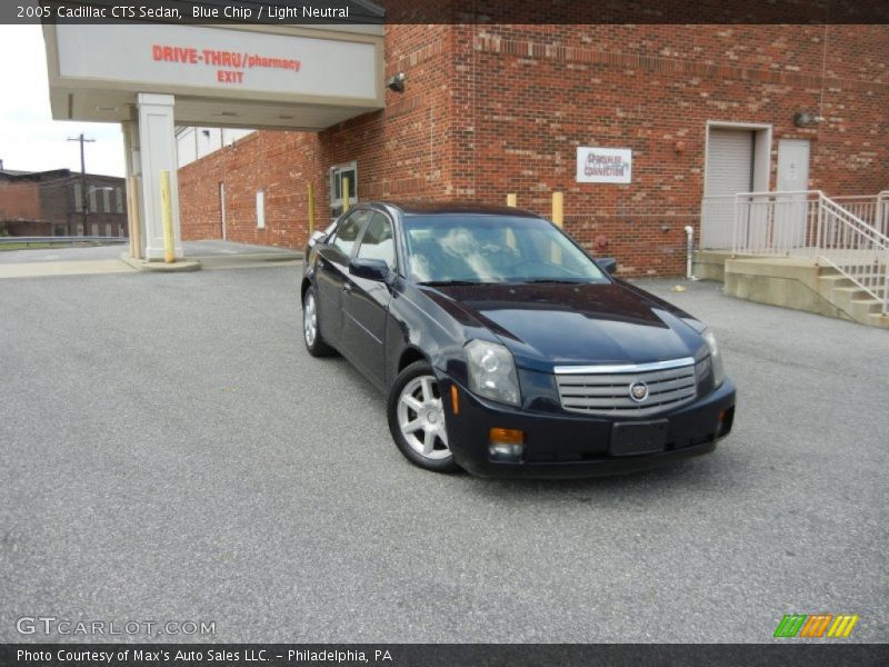 Blue Chip / Light Neutral 2005 Cadillac CTS Sedan