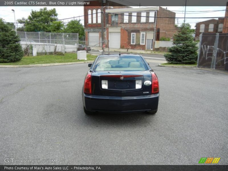 Blue Chip / Light Neutral 2005 Cadillac CTS Sedan