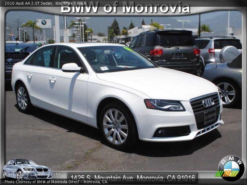 Ibis White / Black 2010 Audi A4 2.0T Sedan