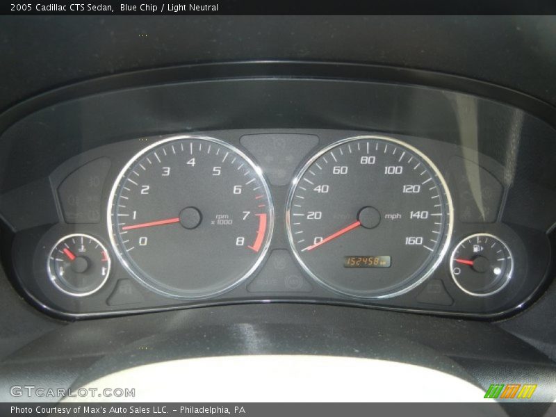 Blue Chip / Light Neutral 2005 Cadillac CTS Sedan