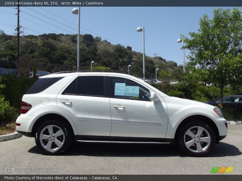 Arctic White / Cashmere 2009 Mercedes-Benz ML 350