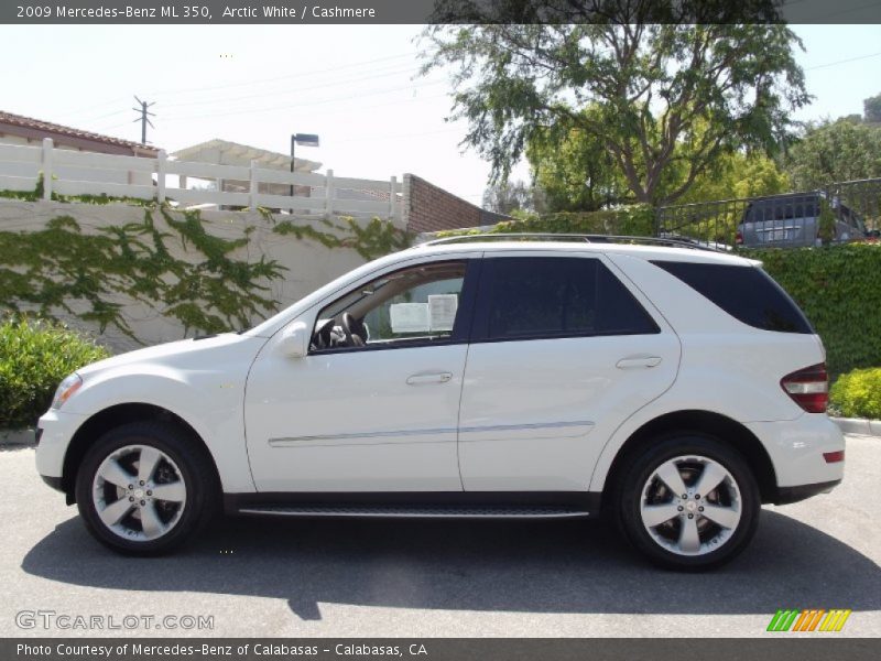Arctic White / Cashmere 2009 Mercedes-Benz ML 350