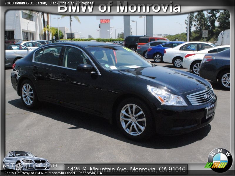 Black Obsidian / Graphite 2008 Infiniti G 35 Sedan