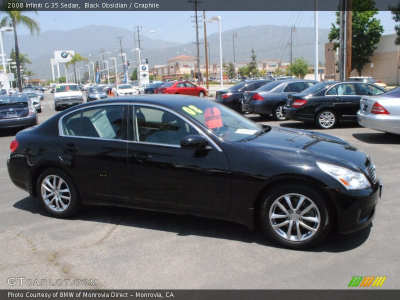 Black Obsidian / Graphite 2008 Infiniti G 35 Sedan