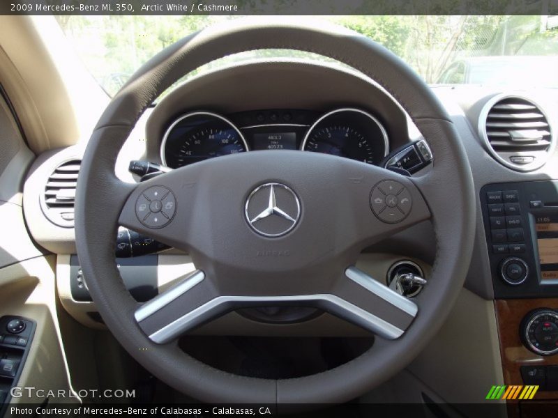 Arctic White / Cashmere 2009 Mercedes-Benz ML 350