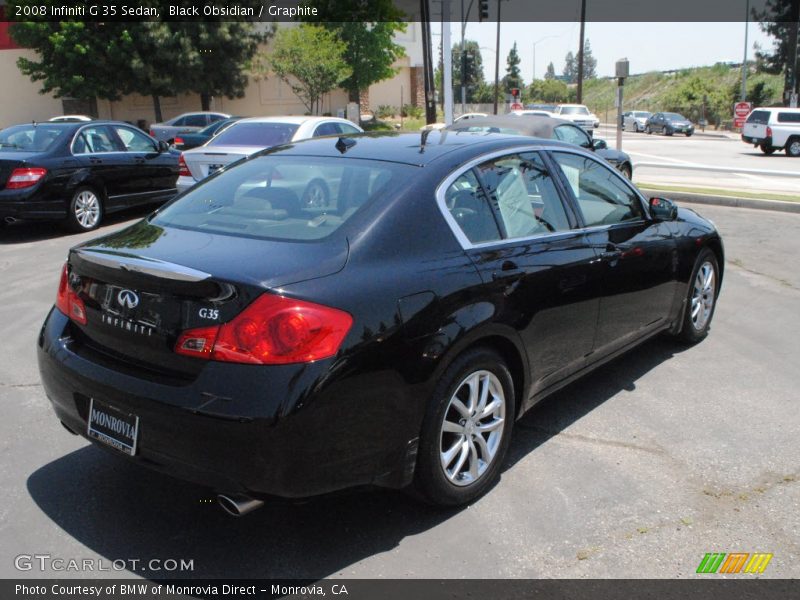 Black Obsidian / Graphite 2008 Infiniti G 35 Sedan